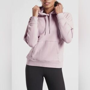 Athleta Soft Pastel Purple Hoodie Fuzzy interior